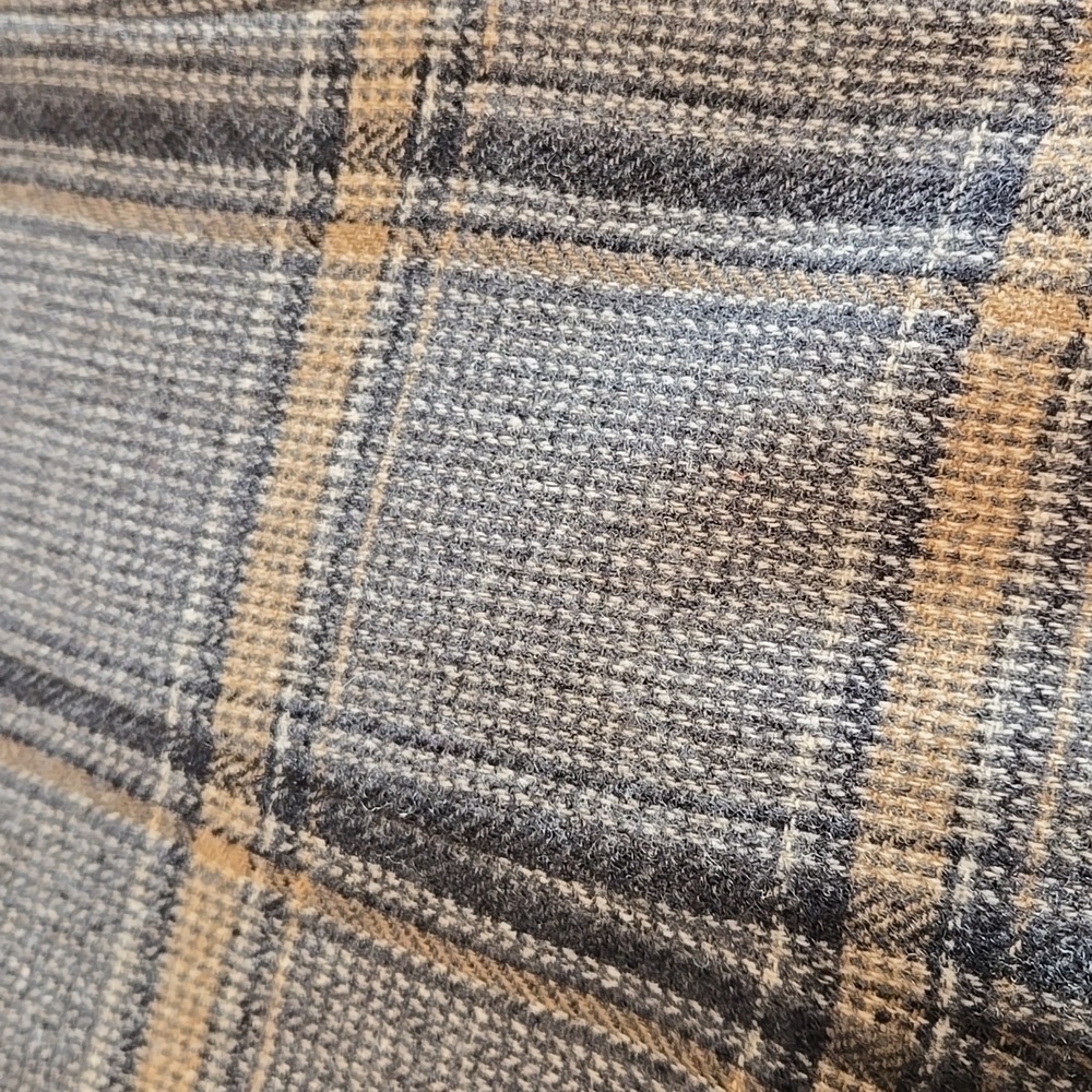 Pendleton Vintage Virgin Wool Gray  Cream Plaid Blazer and Skirt Set Womens 14 - Picture 13 of 13